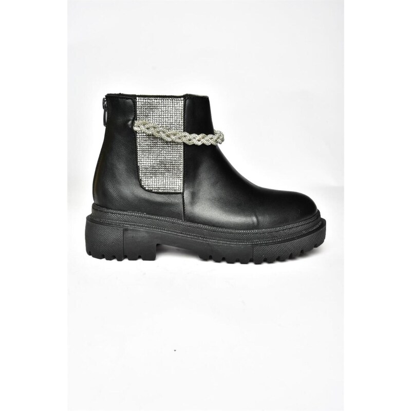 Fox Shoes R726418209 Women's Boots with Black Stones and Thick Soles