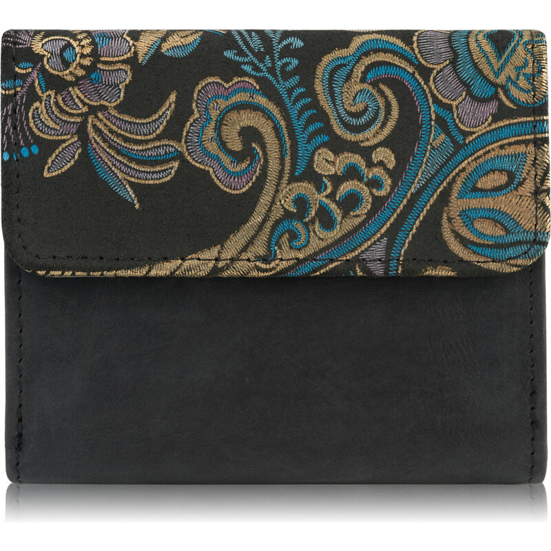 PAOLO PERUZZI Dámska kožená peňaženka T-11-G | čierna T-11-G 48491748