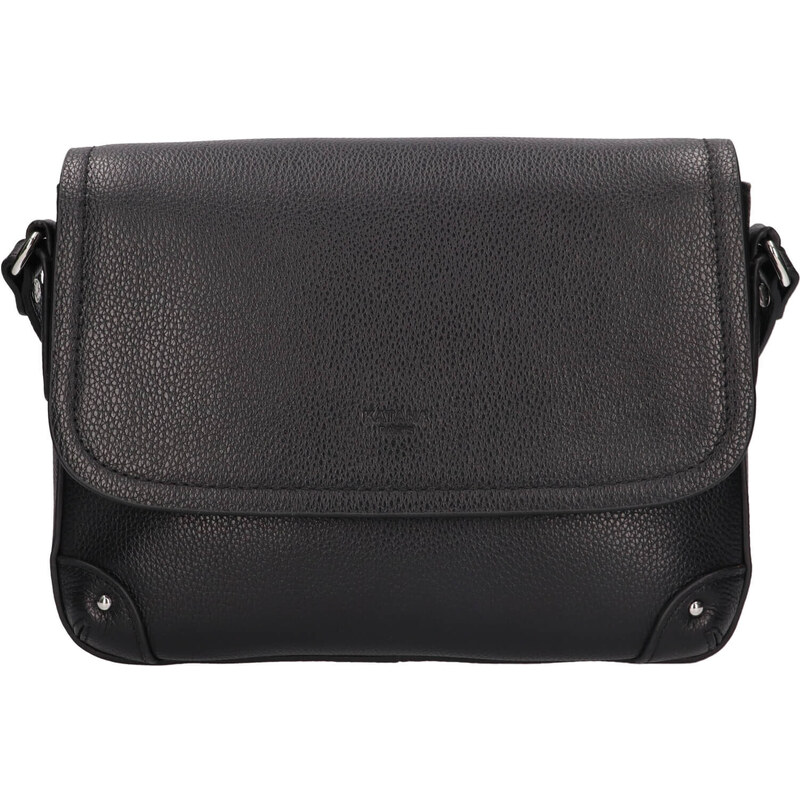 Kožená dámska crosbody kabelka Katana Lucce - čierna 48491944