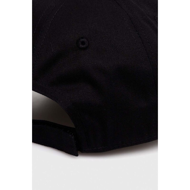 Bavlnená šiltovka Armani Exchange čierna farba, s potlačou, 954227 4R121