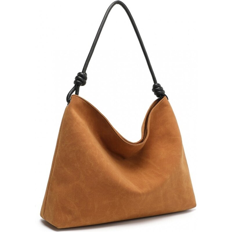 Miss LULU Minimalistická elegantná kabelka LG2324 - hnedá 48514235