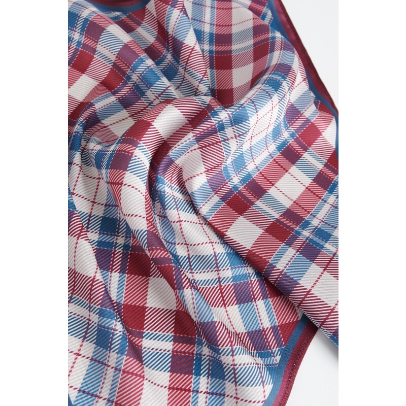 ALTINYILDIZ CLASSICS Men's Red-white Patterned Handkerchief