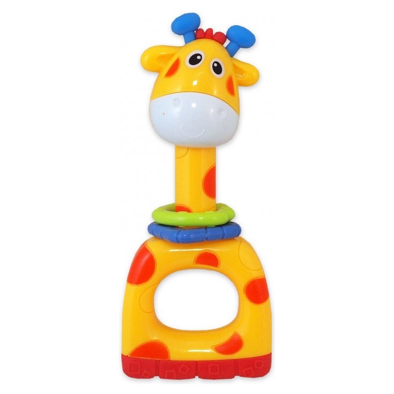 Hrkálka s hryzatkami Baby Mix - žltá žirafa