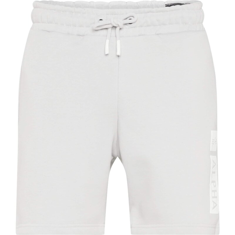 ALPHA INDUSTRIES Nohavice svetlosivá / červená / biela 50250370