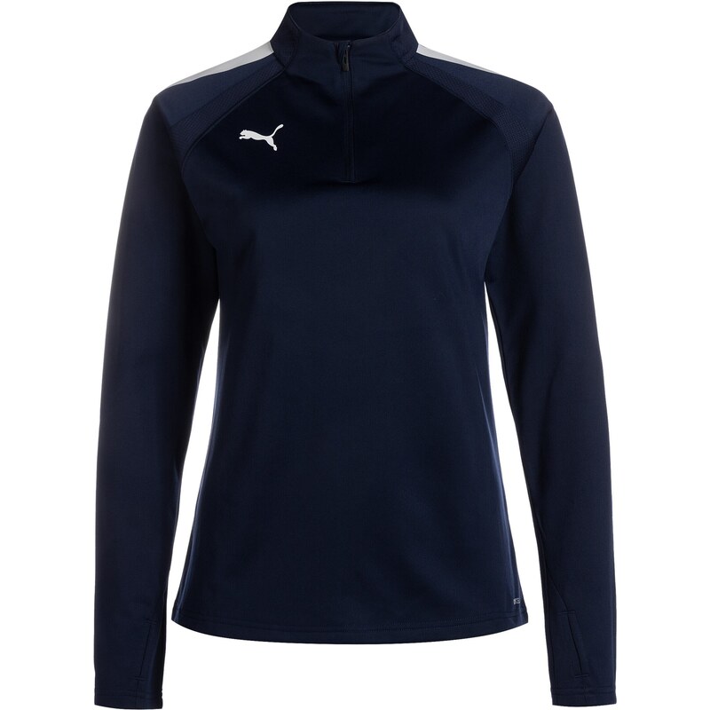 PUMA Športová mikina TeamLiga námornícka modrá / biela 67728667