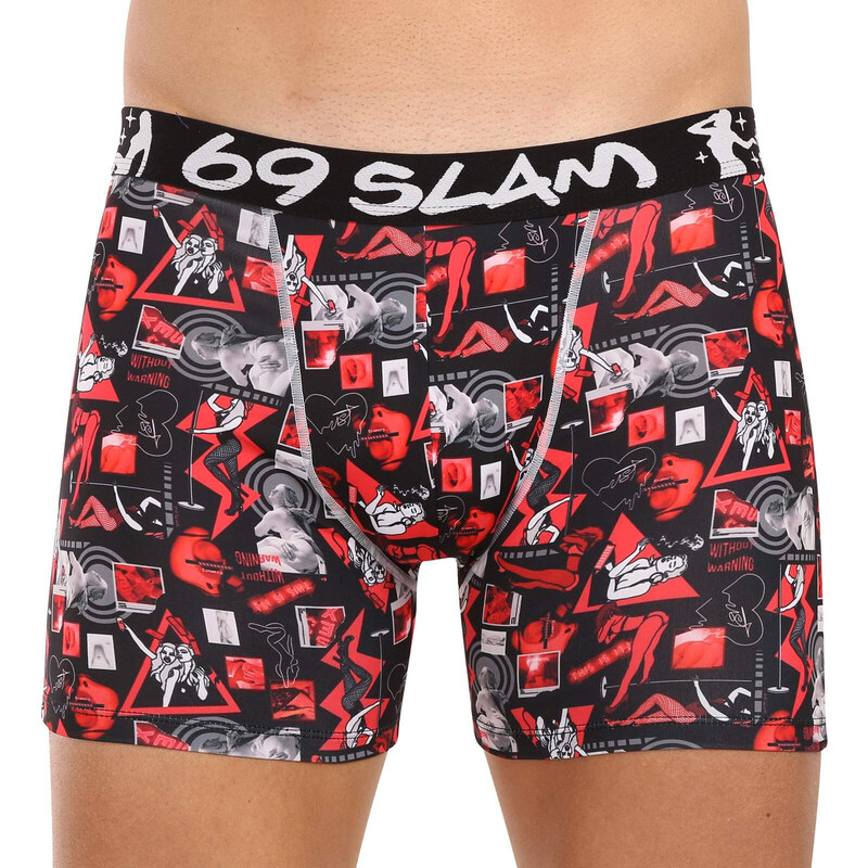 Pánske boxerky 69SLAM fit night life (MCYNLF-PO) 47634369