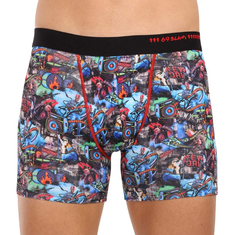 Pánske boxerky 69SLAM fit punk buskers dylan (MBYPBK-PO) 47894587