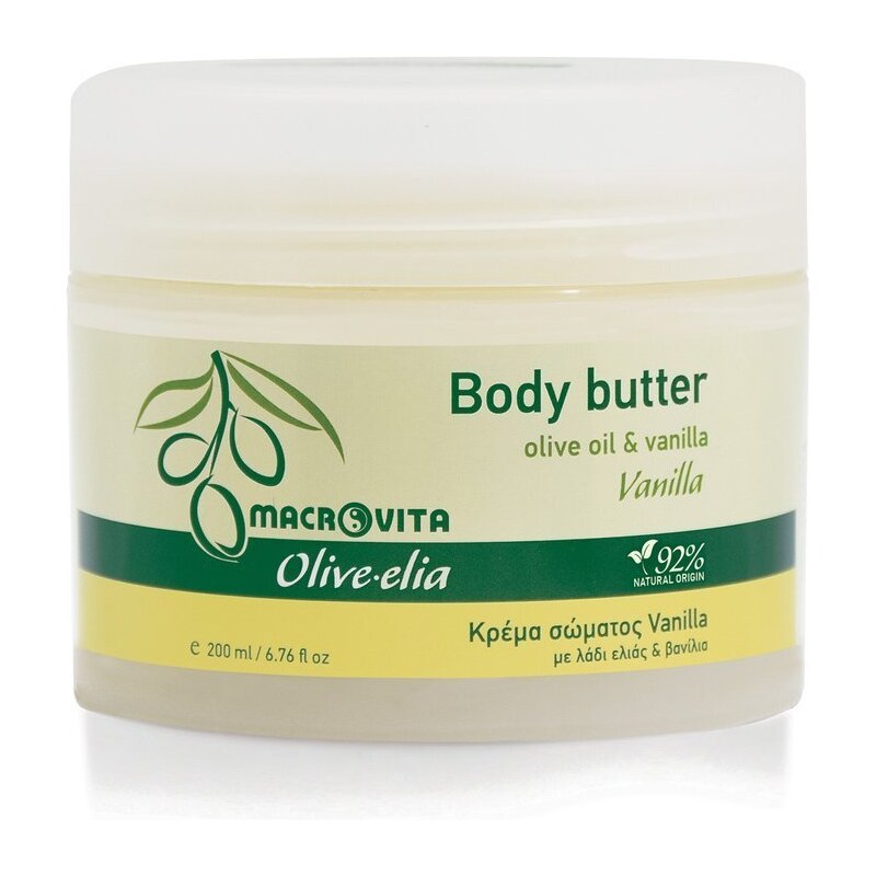 Olive.Elia - Macrovita Macrovita Olive-Elia Body butter vanilla - Telové maslo vanilla 200 ml