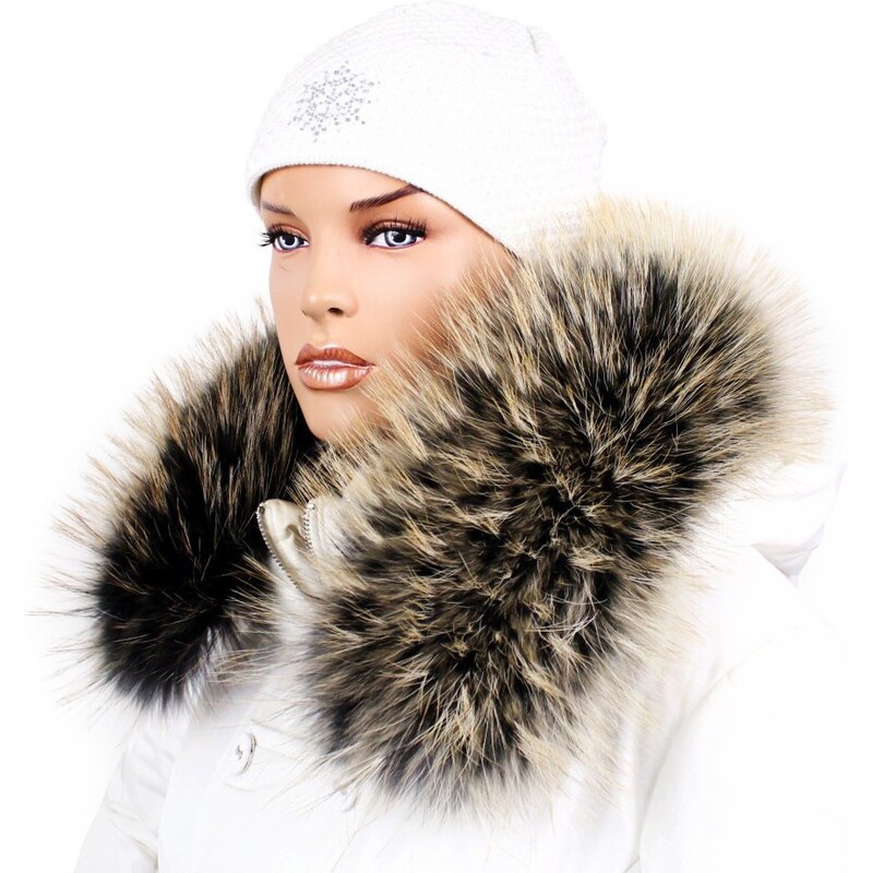 Sikora Kožušinový lem na kapucňu - golier medvedíkovec arctic snowtop 67280951