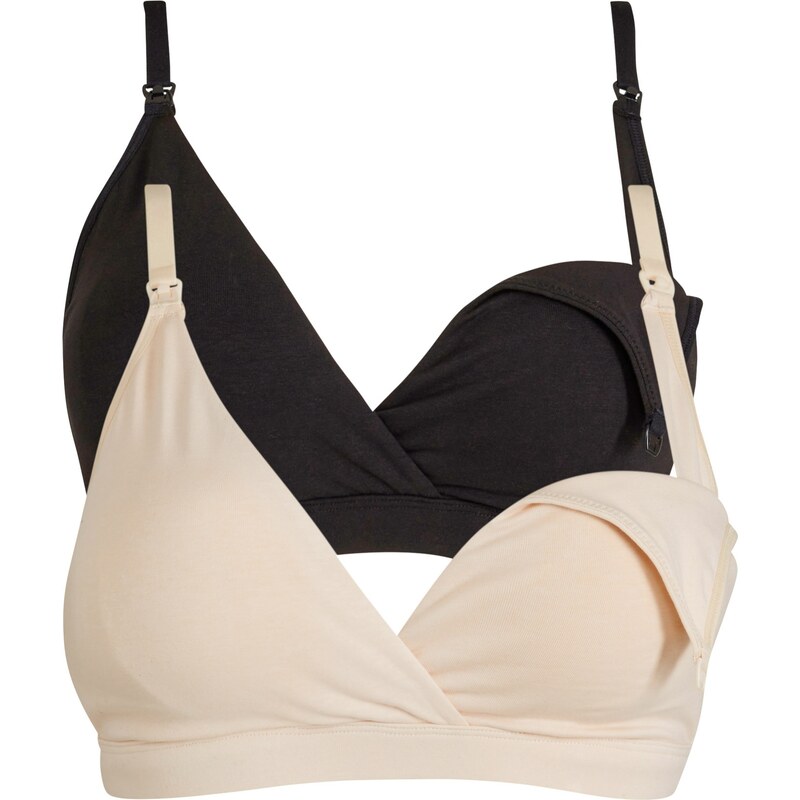 bonprix Materská podprsenka bez kostíc, s bio bavlnou (2 ks), farba 48536845