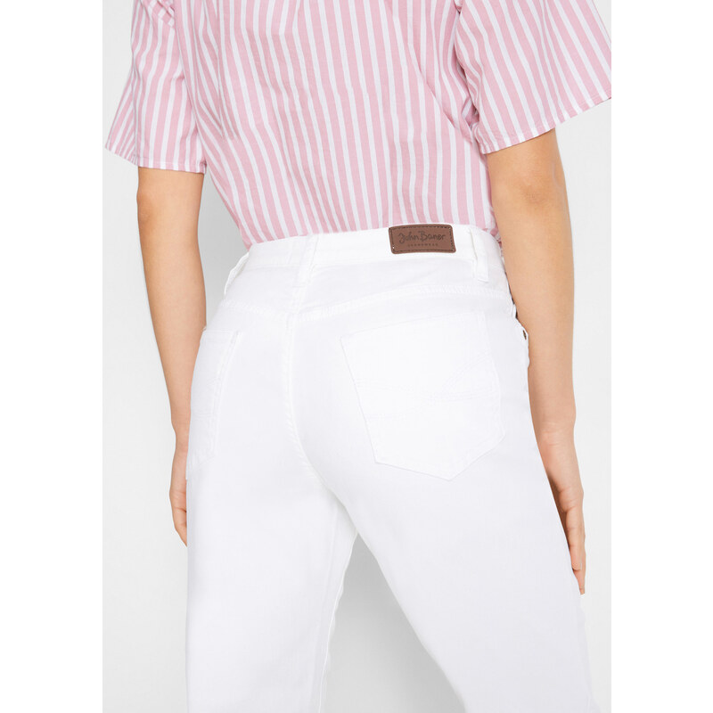 bonprix Bestsellerové strečové džínsy, farba biela