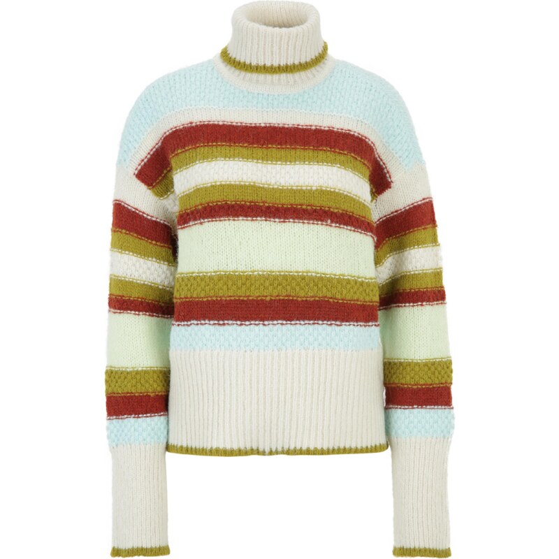 Vero Moda Tall Sveter WYNONA béžová / svetlomodrá / trstinová / 54271745