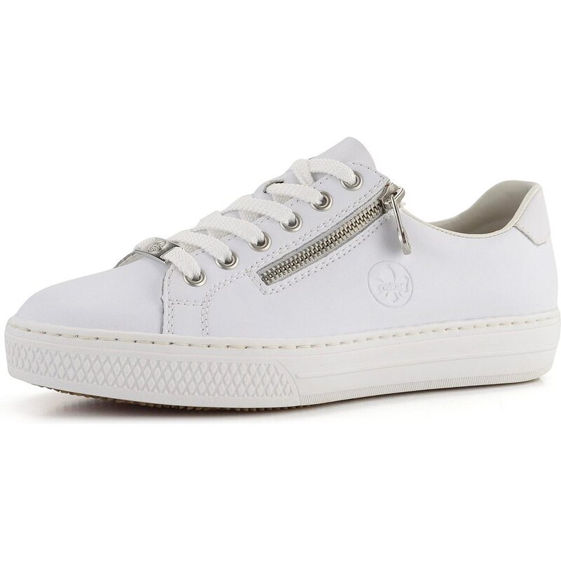 E-shop Rieker kožené biele sneakers tenisky L59L1-83