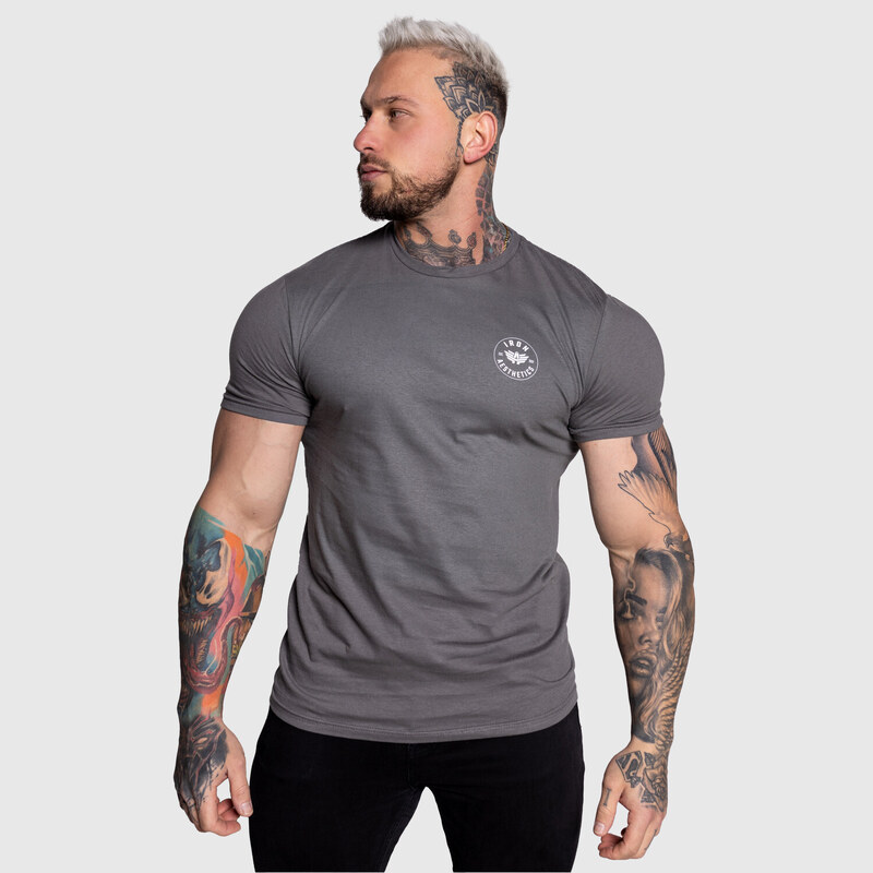 Pánske športové tričko Iron Aesthetics Circle, charcoal 48568091