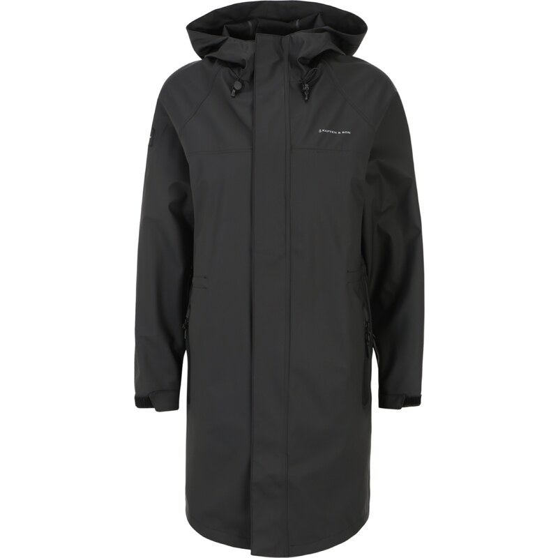 Kapten & Son Prechodný kabát Everyday Rain Jacket Long čierna 54269547