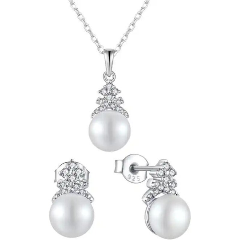 Olivie Strieborná sada SLADKOVODNÉ PERLY 8000 48581279