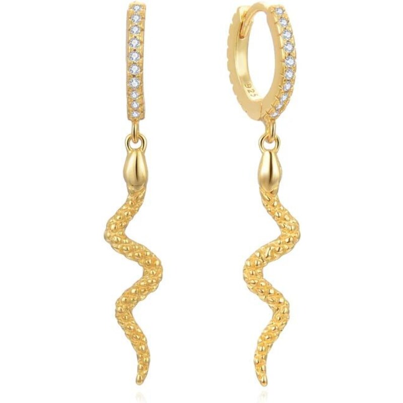 Olivie Stříbrné náušnice HAD GOLD 8279 48602659