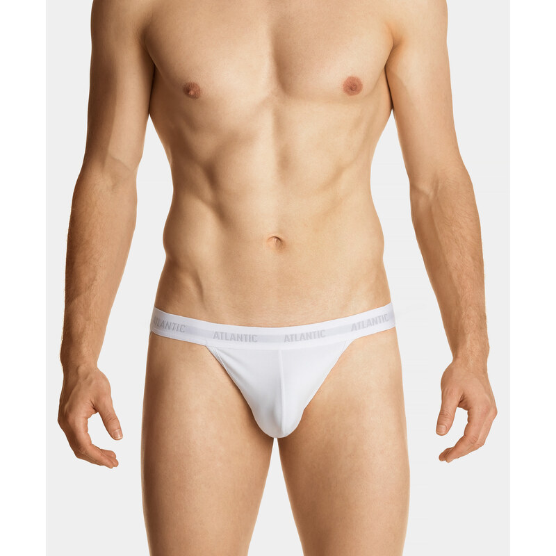 Pánske slipy Jockstrap ATLANTIC - biele 50632013