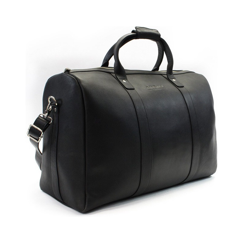 Arwel Čierna kožená cestovná taška | čierna 217-3232-60 PDM 66094683