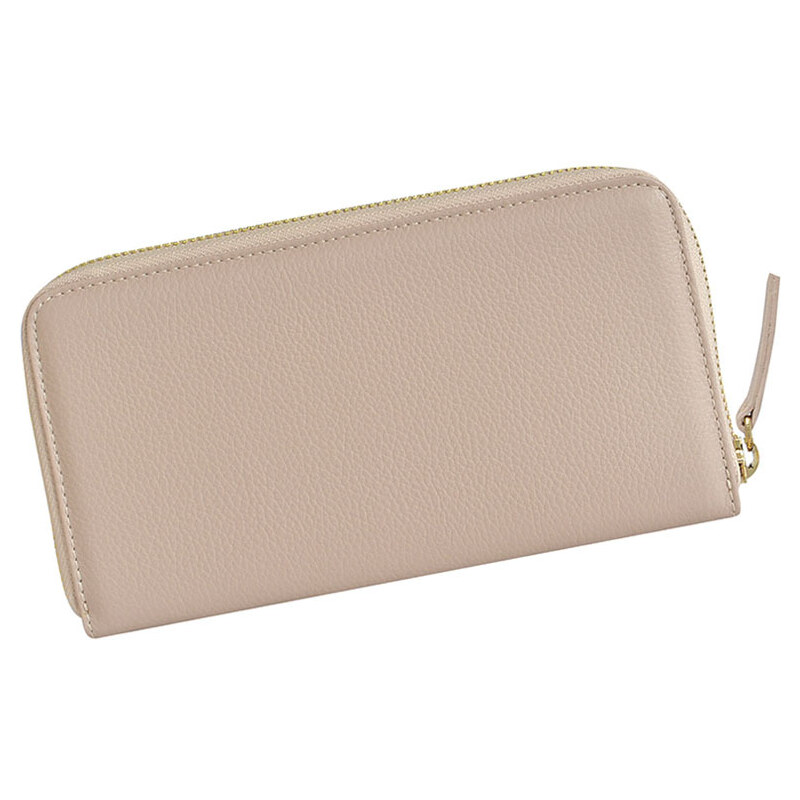 Lamour Púdrová kožená talianska peňaženka na zips 48615502