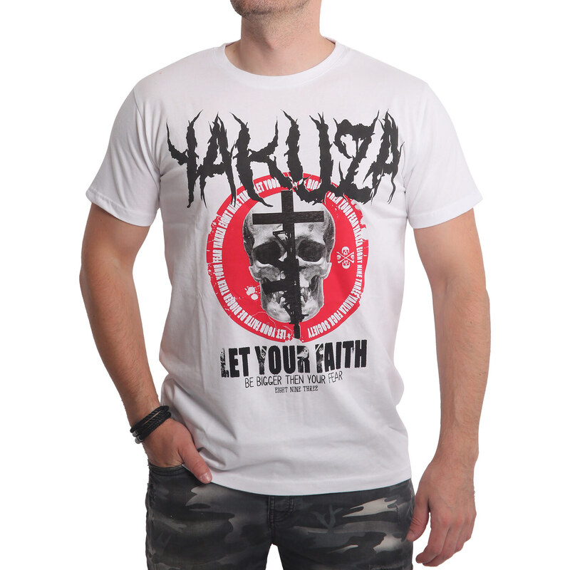 Yakuza tričko pánske FAITH TSB 23031 white