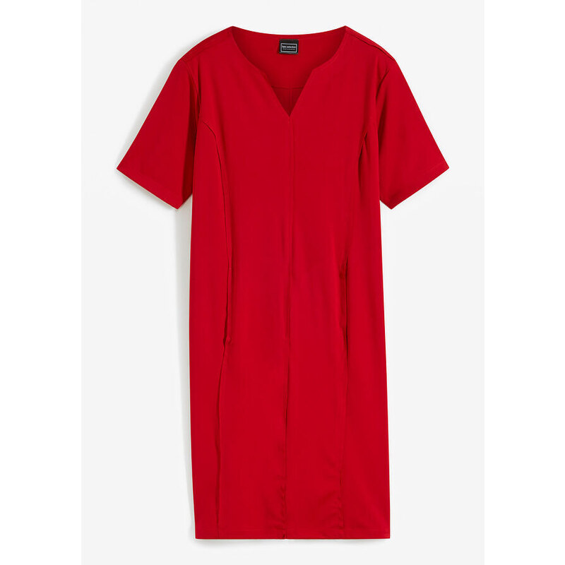 bonprix Džersejové šaty, farba červená, rozm. 48/50