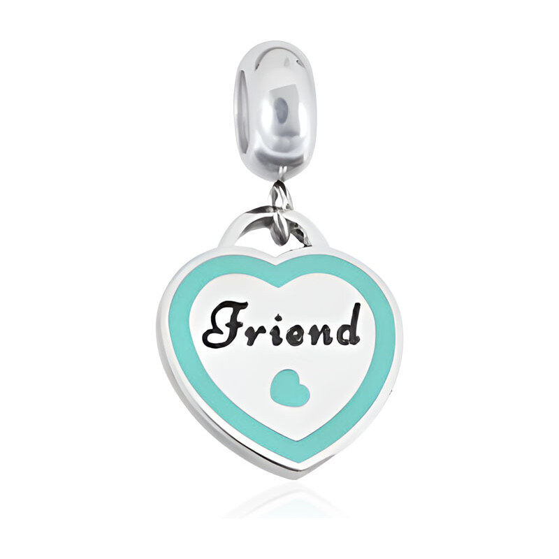 Lindas Jewelry Prívesok na náramok BFF Friend chirurgická oceľ IP088 48627880