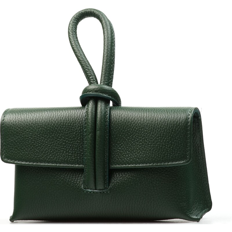 Blaire Kožená kabelka Valerie fľaškovo zelená 64987872