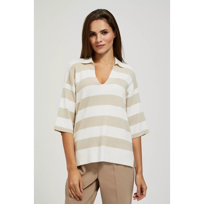 Marisse Womens Sweater L-Sw-4300 L.Beige 64637615