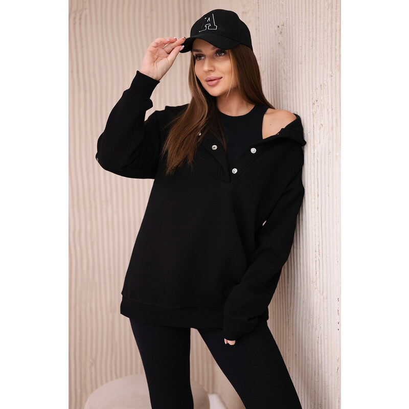 Fashionweek 3-dielny set mikiny, topu a legín športová tepláková 48752663