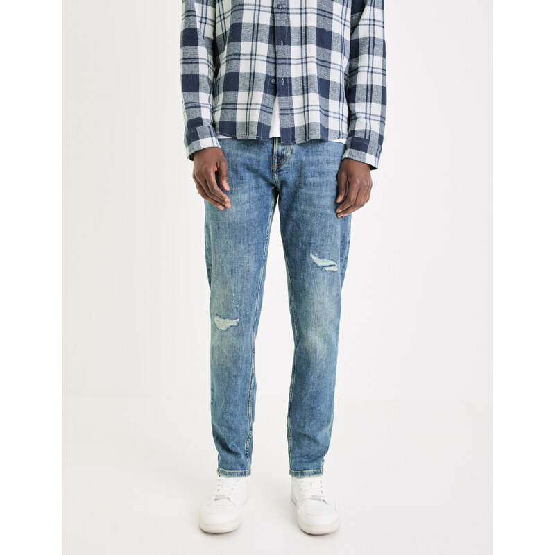 Modré pánske slim fit džínsy Celio Gostroy 50566915