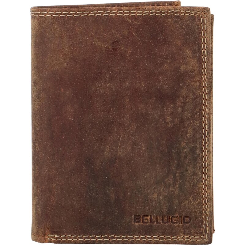 Pánska kožená peňaženka tmavohnedá - Bellugio Heliodor hnedá 48680792