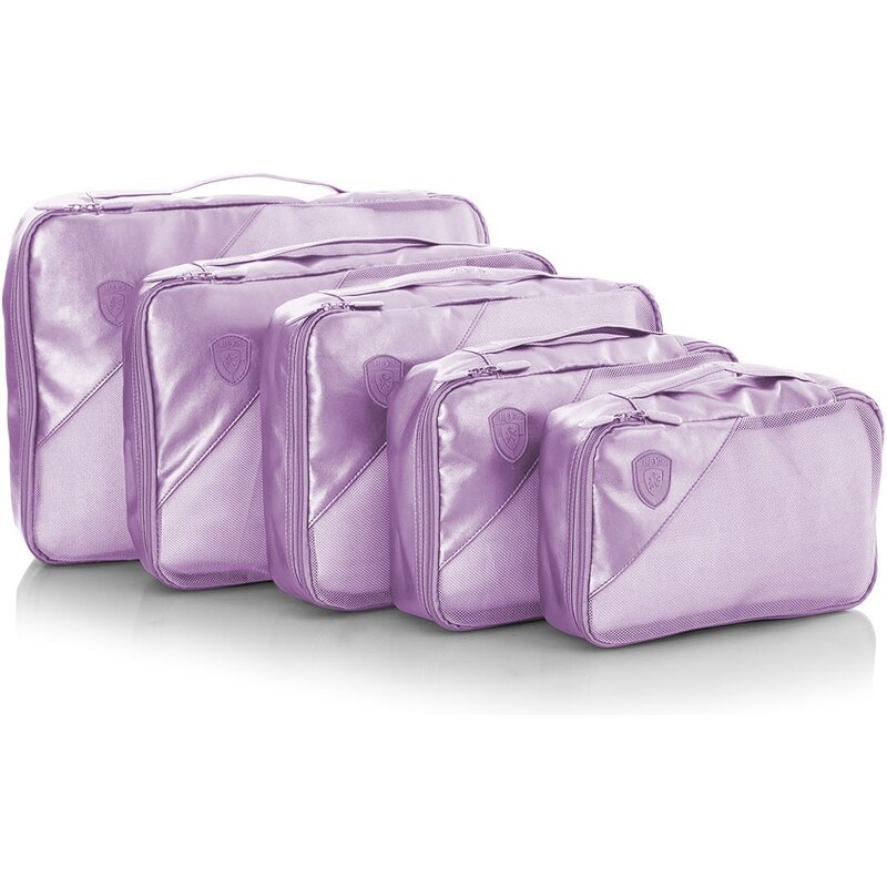 Cestovne organizery Heys Metallic Packing Cube 5pc Lilac 27008181