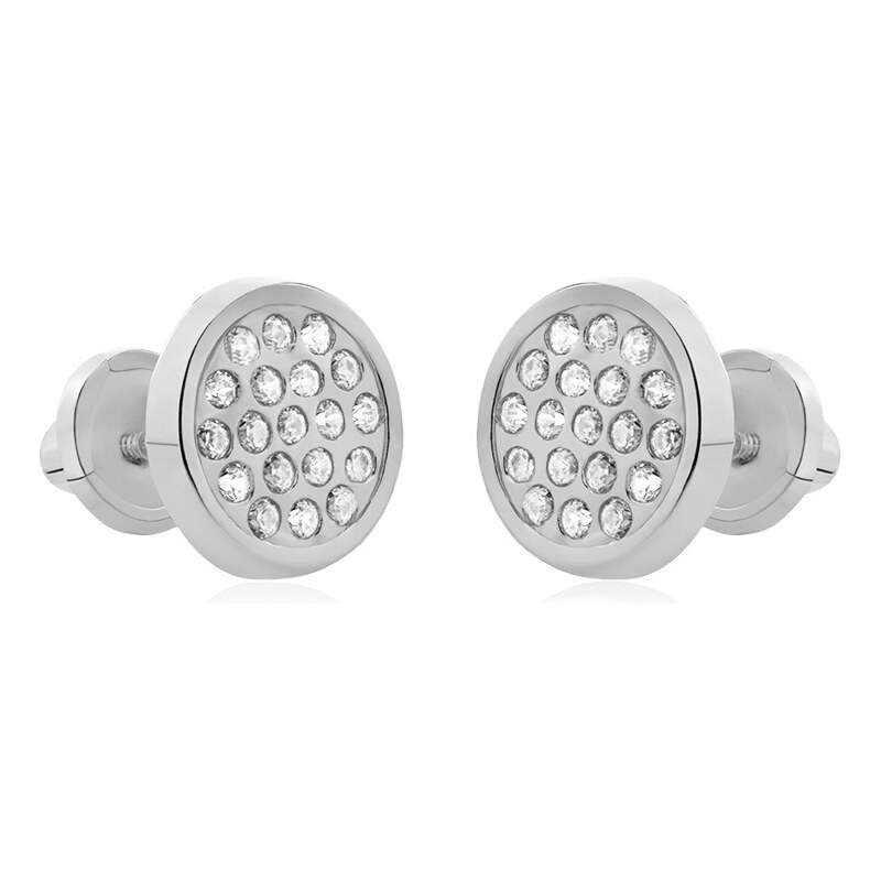 Brilio Náušnice z bieleho zlata so zirkónmi 14/833.721/17ZIR 66593668