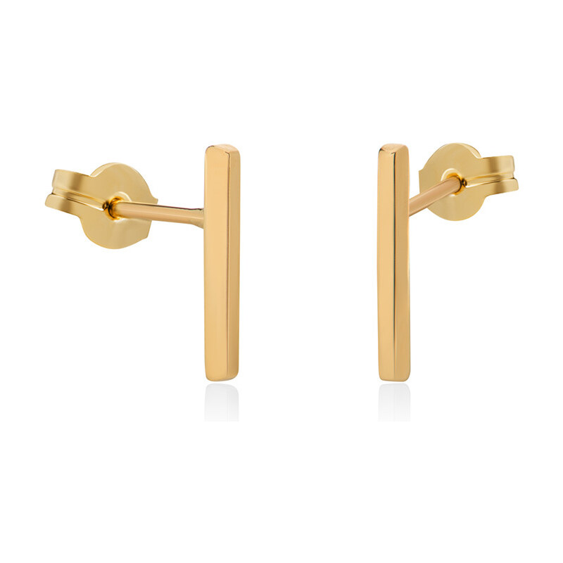 Brilio Minimalistické náušnice zo žltého zlata 14/193.581/3 66589281