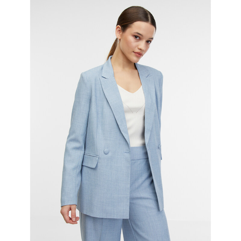 Svetlomodré dámske melírované sako ORSAY 50599407