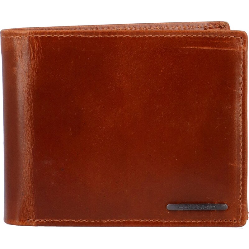 Pánska kožená peňaženka koňaková - Bellugio Afrim koňak 66930599