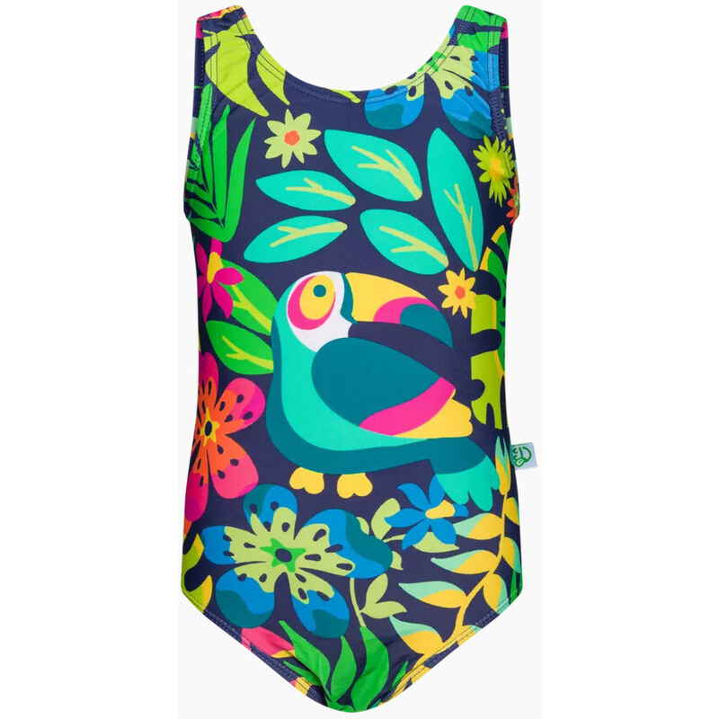 Veselé dievčenské plavky Dedoles Tukan v džungli (D-K-BW-OPS-C-RP-1587 48676492