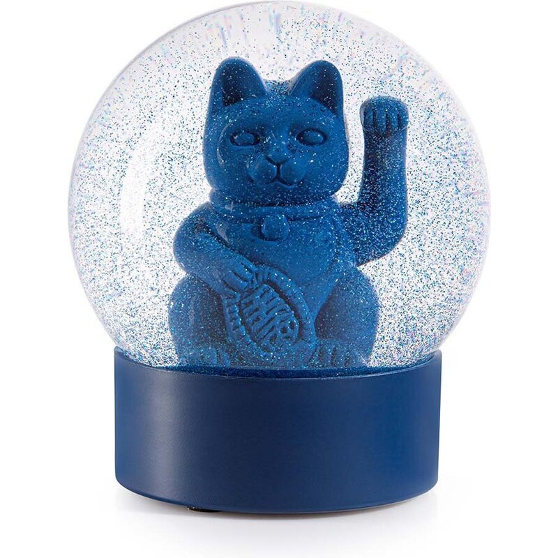 Dekorácia Donkey Maneki Neko Lucky Globe Blue