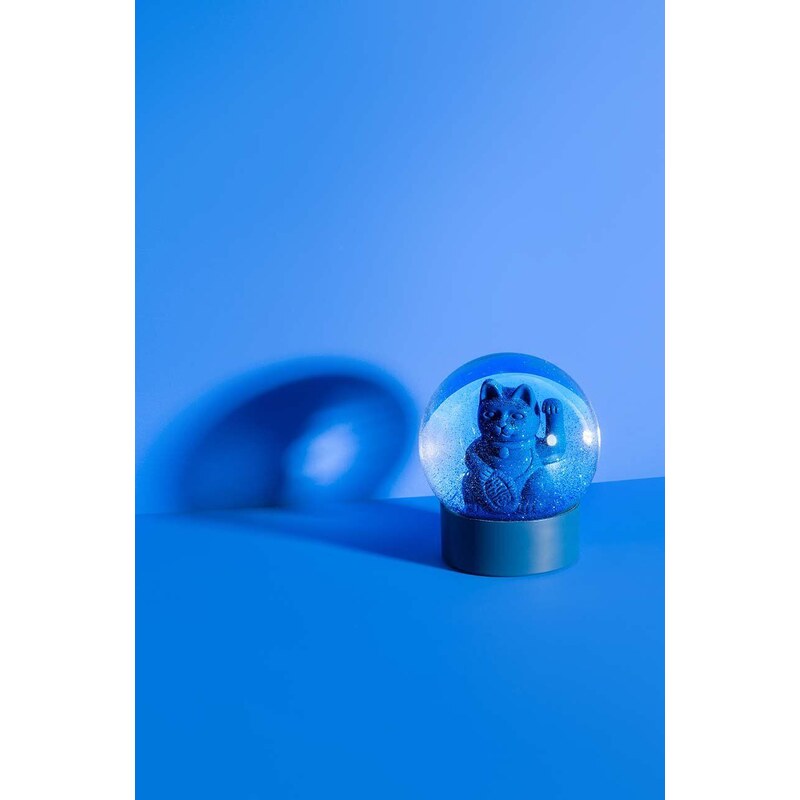Dekorácia Donkey Maneki Neko Lucky Globe Blue