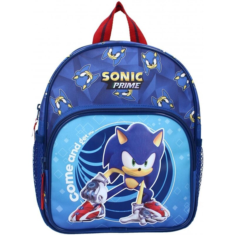 Vadobag Detský / chlapčenský batoh s predným vreckom Ježko Sonic - motív Chyť ma! - 5L