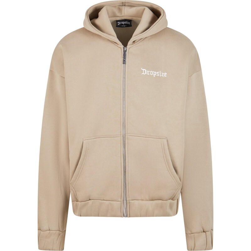 Dropsize Tepláková bunda piesková / biela 63144808