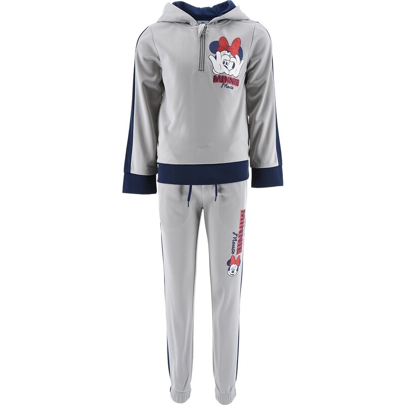 Minnie Mouse - sivá dievčenská tepláková súprava 48720929