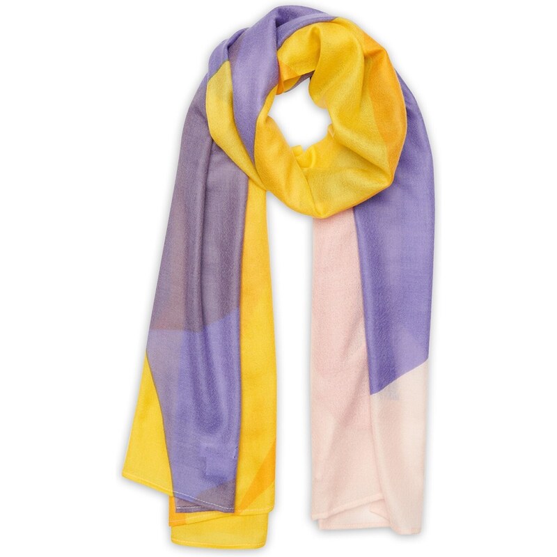 Noolur Šál modrá / žltá / svetloružová 54249385