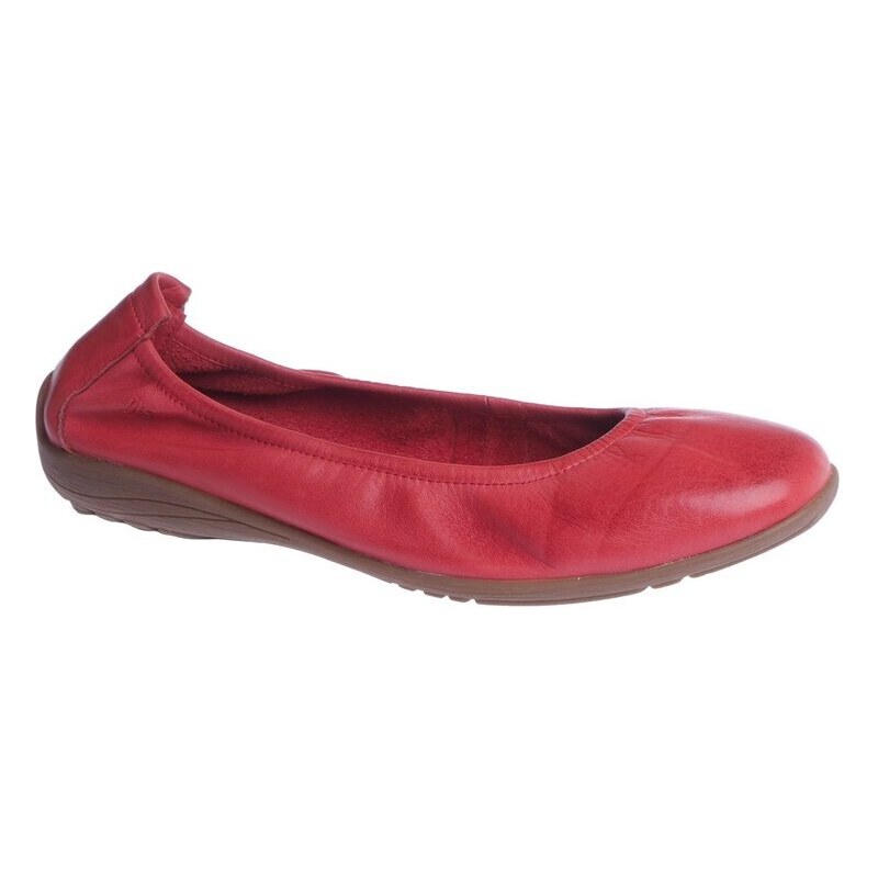 Kožené pohodlné balerínky ve výrazné barvě Josef Seibel 74801 červená