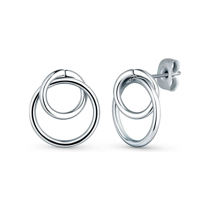 Vuch Minimalistické oceľové náušnice Kista Silver 67323522