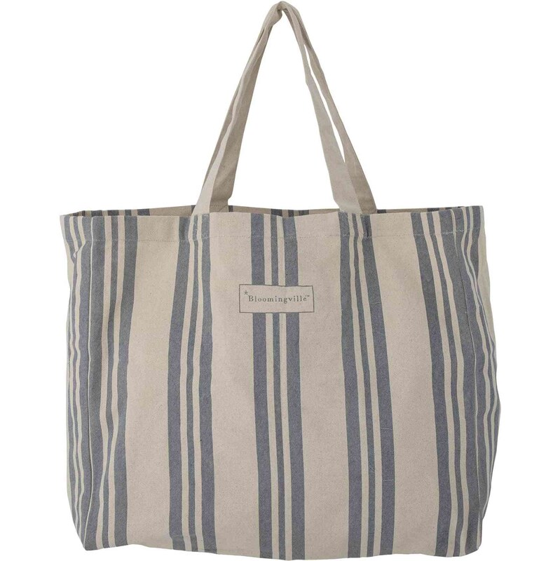 Bloomingville Bavlnená nákupná taška Trina Blue 65358419