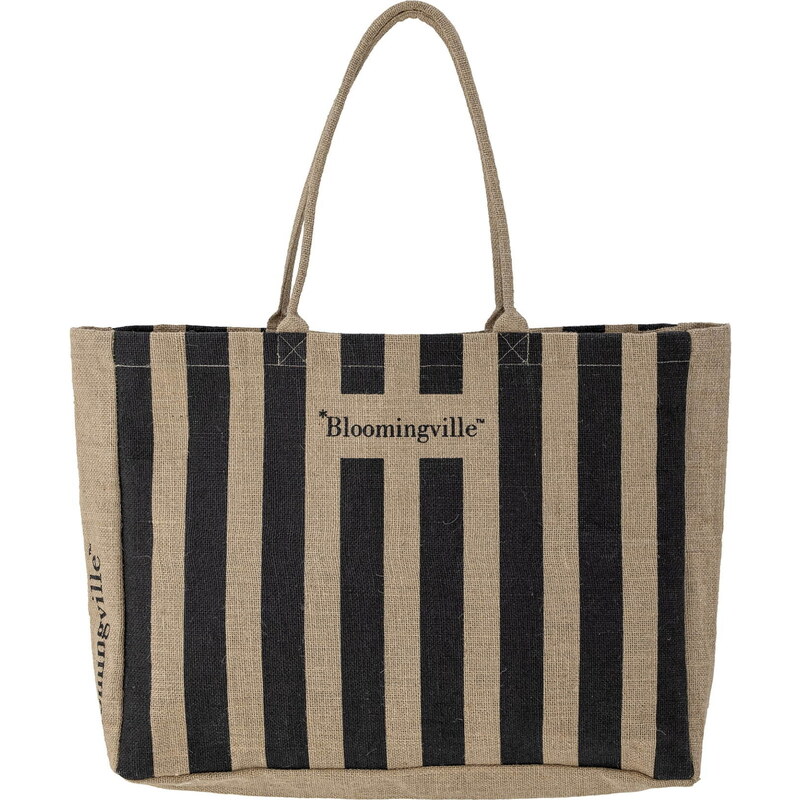 Bloomingville Nákupná taška z juty Bergamo Black 65158499
