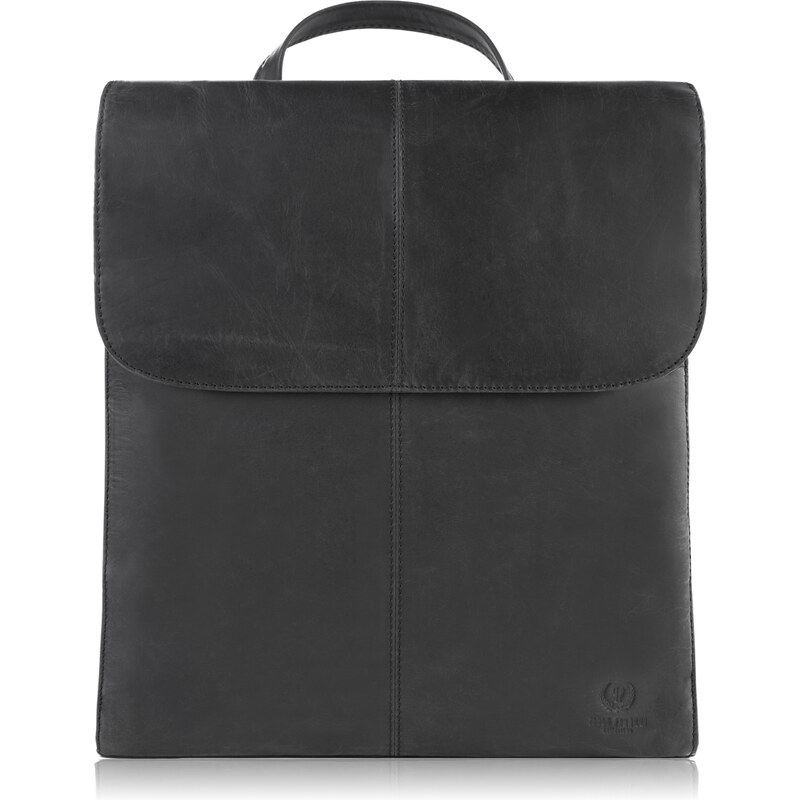 PAOLO PERUZZI Dámsky kožený batoh A4 Vintage T-72-HBL | čierna T-72 48763867