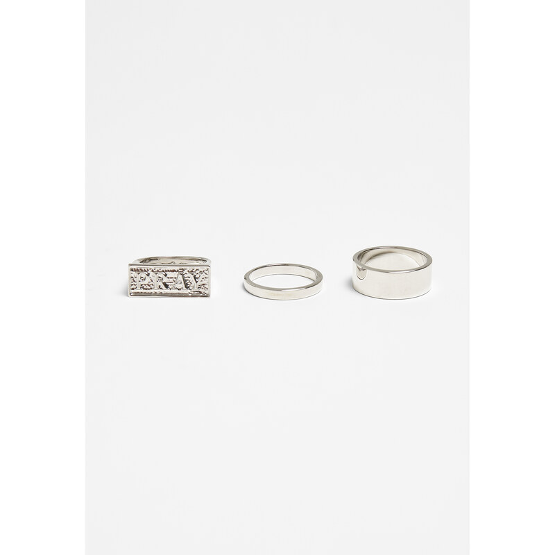 Mister Tee Pray Ring Set - Silver Colors 50678996